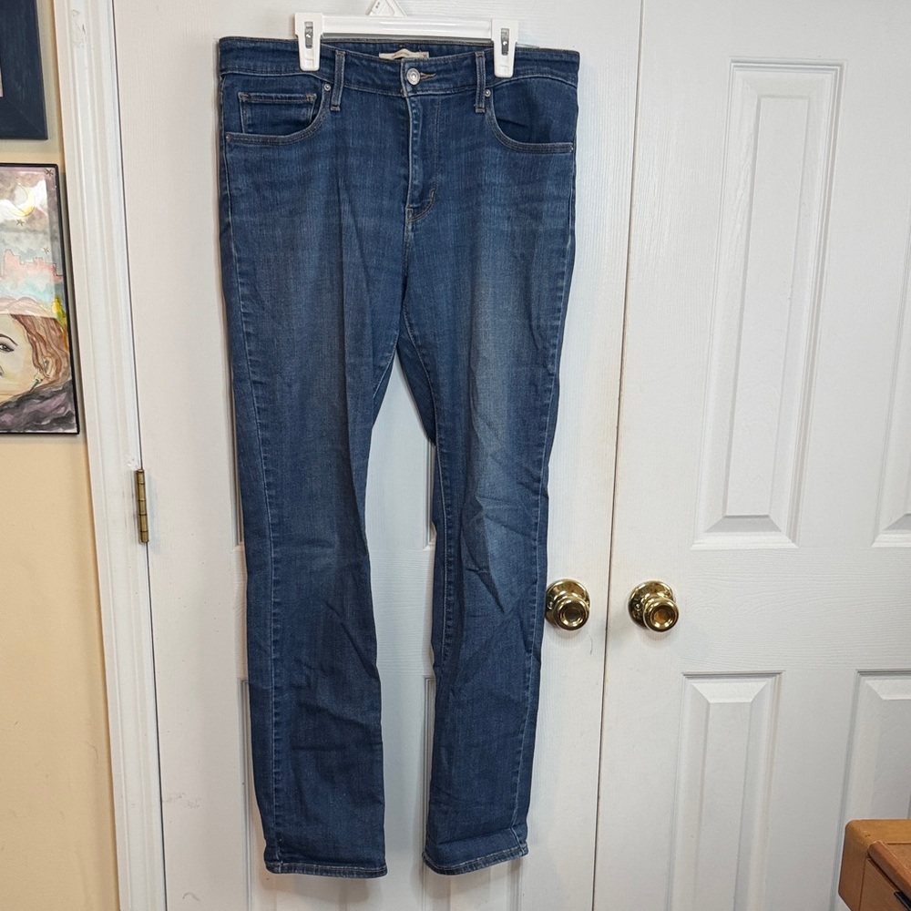Women's Straight Leg Jeans - Blue